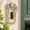 Bluebird Perch Doorbell Surround — AI-generated design illustration
