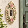 Cottage Rose Doorbell Surround — AI-generated design illustration