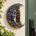 Crescent Moon Doorbell Surround — AI-generated design illustration
